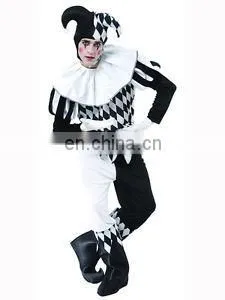 Hot Sale Funy Cosplay Costume Adult Men Scary Evil Jester Fancy Dress Party Costume Cute Costume AGM2011 thumbnail-1