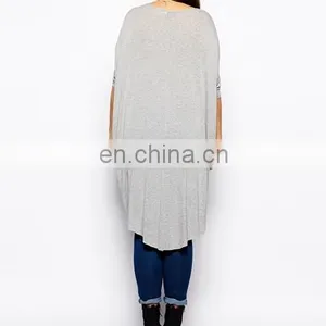Chinese Clothing Manufacturers Ladies Jeans Jersey Top Design With Dip Back Plus Size Women Clothing thumbnail-3