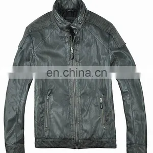 2015 New Model Designer Buffalo Leather Jacket thumbnail-1