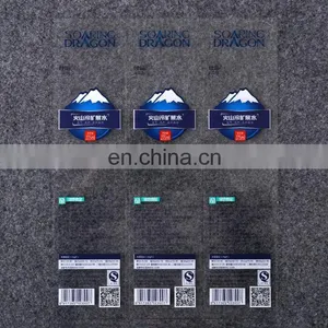 Manufacture Customized Transparent Customized Printing Vinyl Label Self-adhesive Stickers for Mineral Water Bottle thumbnail-1