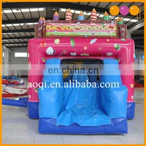 Kid Birthday Present Toy Inflatable Birthday Cake Bouncer for Party Decorate thumbnail-5