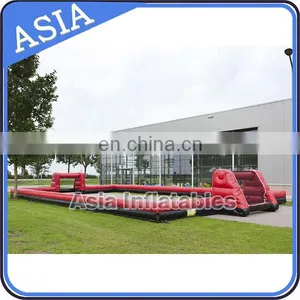 Outdoor Inflatable Soccer Field , Inflatable Soap Football Field For Rental thumbnail-2