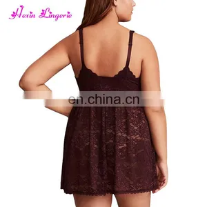 Wholesale V Neck Irresistible Ladies Sleepwear Sexy Lingerie Babydoll thumbnail-2