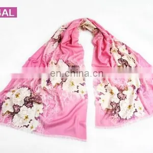 Digital Priting 100%wool Pashmina Scarf thumbnail-1