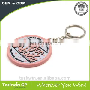 Custom 2D Logo Soft PVC&Rubber Keyring Made in China thumbnail-4