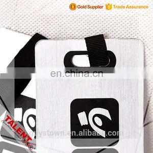 The Private Custom Stainless Steel Wiredrawing Specialty Paper Silk Printing Hangtag thumbnail-2
