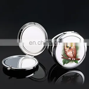 Customized Logo Printed With Epoxy Pet Dog Hand Mirror thumbnail-4