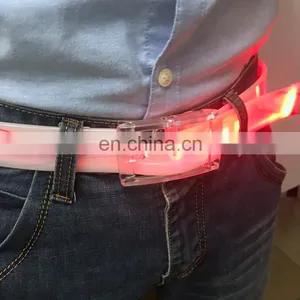 2018 Hot Sales Customized CMYK Logo Belt Silicone Buckle Running Belt thumbnail-3