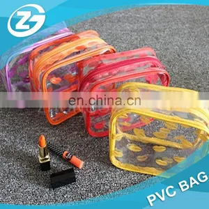 New Design Fashion Sexy Lipper Zipper Top Girls Make up Cosmetic Printed PVC Bag thumbnail-5
