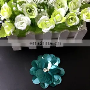 Fancy Handmade Sequin Bead Flower Patches for Garment Decoration thumbnail-6