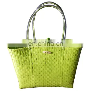 Plastic Hand Woven Shopping Bag thumbnail-1