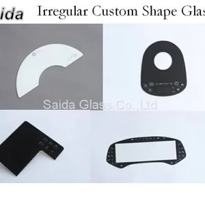 5mm Black Silk Printing Strengthened Tempered Glass Shelves for Games Consoles, Surround Speakers Floating Shelf thumbnail-4