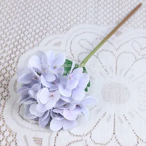 Wedding Centerpieces Single Stem Real Touch Artificial Hydrangea thumbnail-1