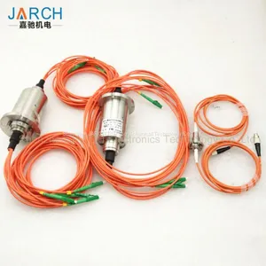 Miniature Rotary Electrical Couplings Slipring 1 2 3 4 Multil Channel Fiber Optic Rotary Joint Slip Ring FORJ thumbnail-1