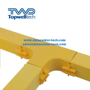 Plastic Cable Tray Yellow PVC Cable Trunking 60/120/150/240/300/360/600MM thumbnail-5