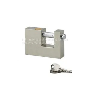 Rectangular Iron Padlock Steel Padlock Stainless Steel Brass Lock Hot Sale Heavy Duty Brass Padlock thumbnail-1