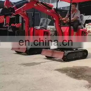 Free Shipping 360 Degree Rotation Crawler Mini Excavator 1 Ton for Sale thumbnail-1