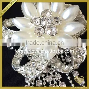 Fancy Acrylic Flower Brooch Bouquet Wedding Brooch for Women Dress FB-028 thumbnail-5