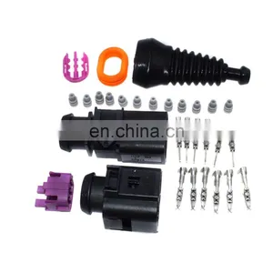 Free Shipping! 6 Way 3B0973813,1J0973713 Female Male Temp Sensor Plug Waterproof Connector Kits Universal thumbnail-6