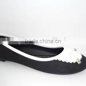 2016 New Cheapest Fashion Dance Flat Shoes Wholesale Foldable Line Dance Shoes for Woman thumbnail-3