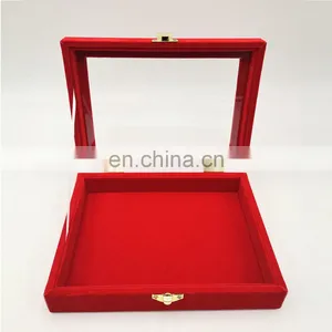 Beautiful New Design Red Color Velvet Storage Jewelry Box thumbnail-1