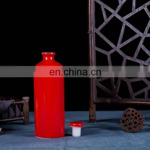 Jingdezhen Weian 500ml Six Colors Raw Stock Bottle Ceramic Wine Bottles thumbnail-5