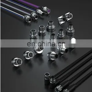 Beisit Customized Industrial 4 Pin Circular Connector Shielding Circular Connector M12, Right Angled thumbnail-5
