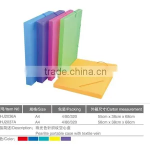 Guangzhou Manufacturer Best Price Plastic Document File Box With Elastic thumbnail-1