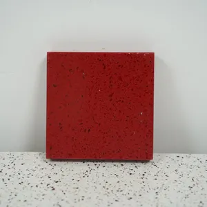 Code：red Crystal，Calacatta Artificial Stone Quartz Slab Kitchen Countertops thumbnail-1