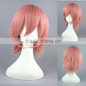 High Quality 35cm Short Straight Bleach Wig SzayelAporro Granz Pink Wig Synthetic Anime Wig Cosplay Hair Wig thumbnail-2
