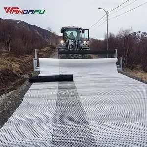 Wandafu EGA 40-40 kN Fiberglass Geogrid Road Reinfordcement Geogrid thumbnail-4