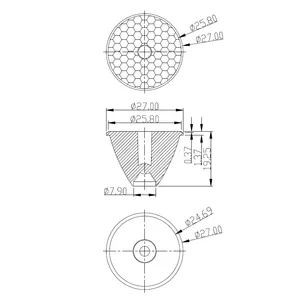 Supply of 27mm Diameter, 30-degree, Bead Surface Mixed-color Rgb Four-color Led Lamp Beads With Lens thumbnail-3