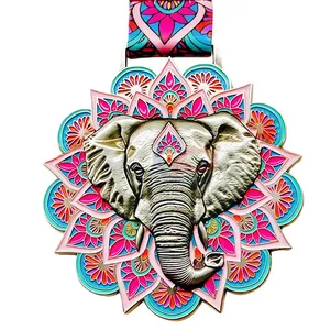 Custom City Landmark Family Run Medal For Dragon Boat Online Event Metal Souvenir Medal thumbnail-4