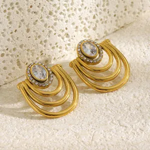 316L Stainless Steel Hypoallergenic Earrings, 0.5mm Thickness, Polished Finish, Lead and Nickel Free for Wholesale thumbnail-4