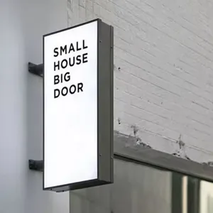 Custom LED Backlit Logo Business Light Acrylic Business Sign Illuminate 3D Light Box Sign thumbnail-3