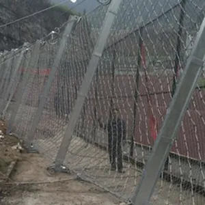 Zinc-Aluminum Alloy Coated Slope Protection Netting 2.7mm Wire, 50x80mm Mesh, Salt Spray Test 1000h thumbnail-4