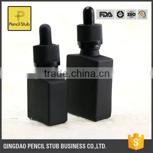 Glass Dropper Bottles 30ml Empty Glass Bottles With Dropper With Childproof Evident Cap Black Matte Frosted e Liquid Bottle thumbnail-1