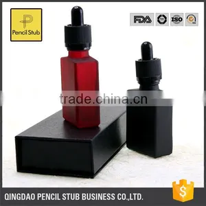 Glass Dropper Bottles 30ml Empty Glass Bottles With Dropper With Childproof Evident Cap Black Matte Frosted e Liquid Bottle thumbnail-4