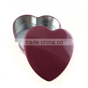 Full Color Printed Heart Shape Tin Cans for Chocolate thumbnail-3