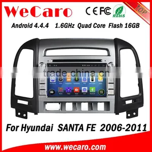 Wecaro WC-HS7024 Android 4.4.4 Car Stereo 2 Din Navigation for Hyundai Santa fe Radio Gps 16GB Flash 2006-2011 Quality Choice thumbnail-1