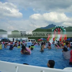 Steel Frame Swimming Pool Water Slide for Water Playing thumbnail-1
