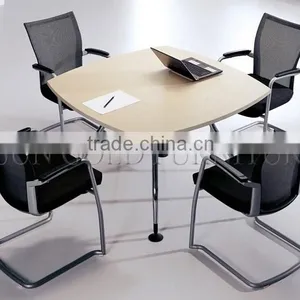 Modern Small Round Melamine Office Meeting Table (SZ-MT123) thumbnail-6