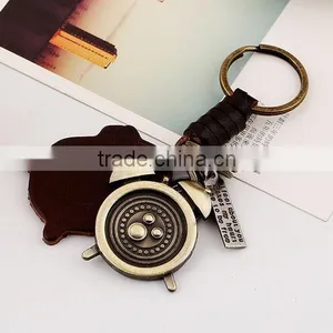 Promotional Cheap High Quality Handmade Custom Leather Keychains thumbnail-5