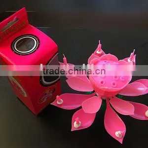 Lotus Birthday Music Candle thumbnail-1
