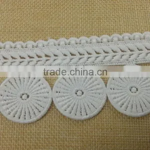 100% Emboridery Cotton Lace for Ladies Dress --- H1671 Quality Choice thumbnail-4