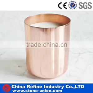 Stainless Steel Copper and Rose Gold Candle Holder Wholesale Fill in Wax thumbnail-1