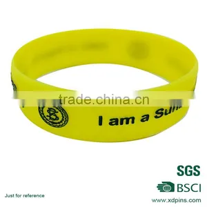 Cheap Wrist Custom Fashion Adjustable Silicone Wristband thumbnail-1