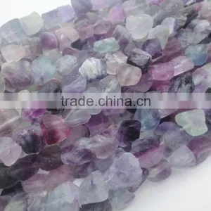 10-13*15*18mm Rianbow Fluorite , Semi Precious Stone,Rough Tumble-nugget Strand Stone thumbnail-3