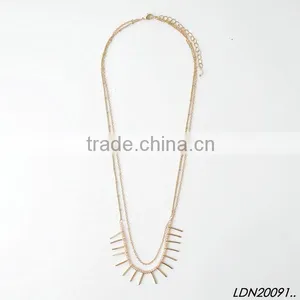 Fashion Gold Chain With Beaded Necklace With Matching Earrings and Bracelet thumbnail-2
