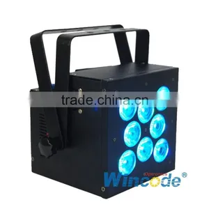 RGBAW+UV 6 in 1 Battery Wireless LED Slim Par Uplighting for Wedding Events, Truss Uplighting thumbnail-1
